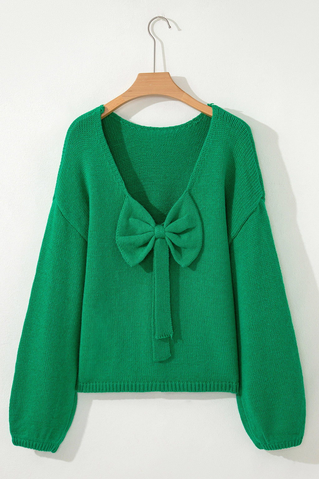 Bow Season Backless Sweater