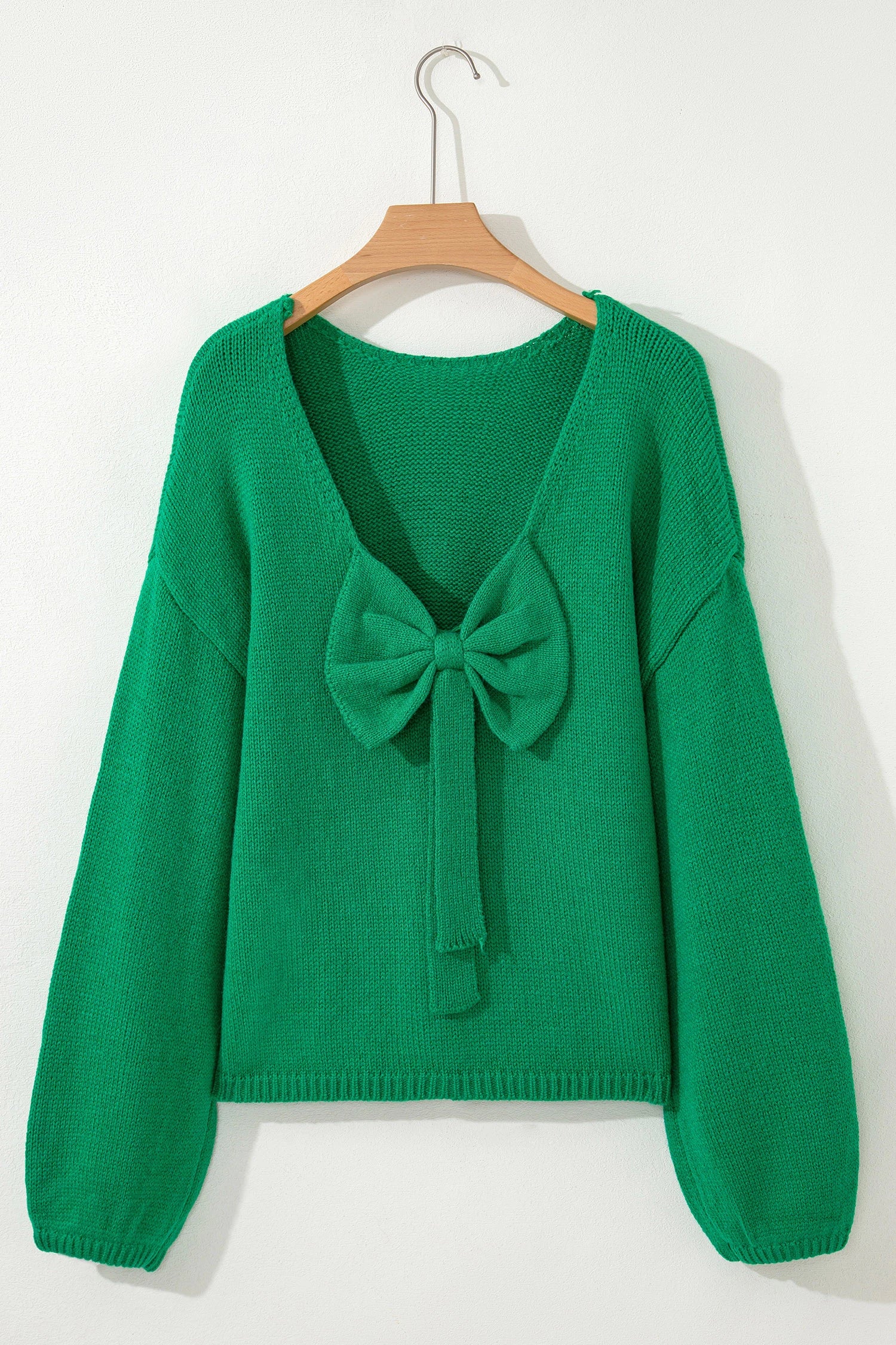 Bow Season Backless Sweater