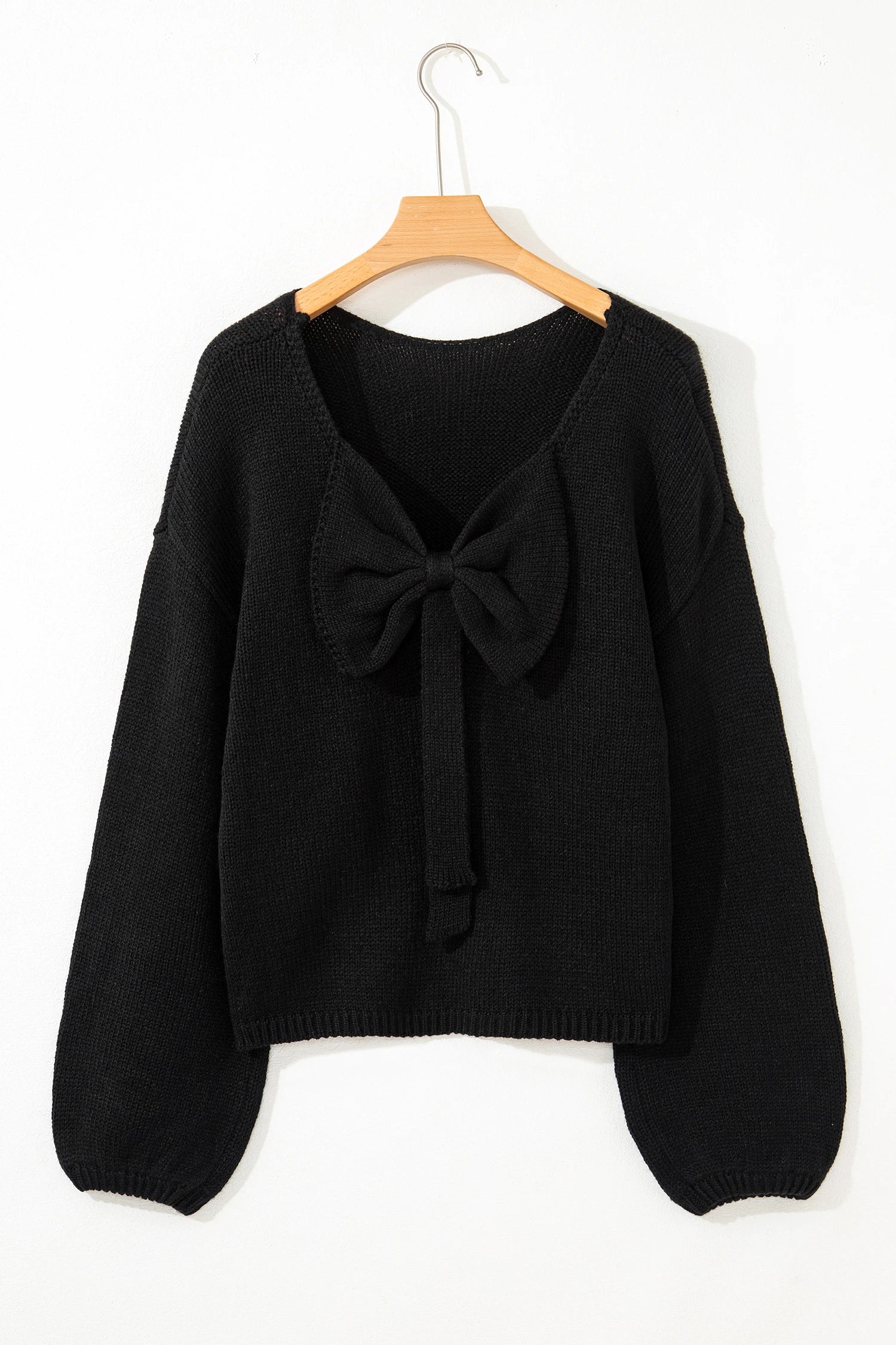 Bow Season Backless Sweater